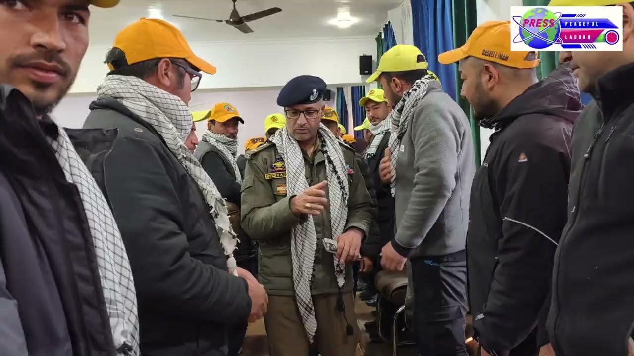 Ladakh police admires peaceful mourning procession at Kargil by Baseej-E-Imam volunteers 05/03/2026.