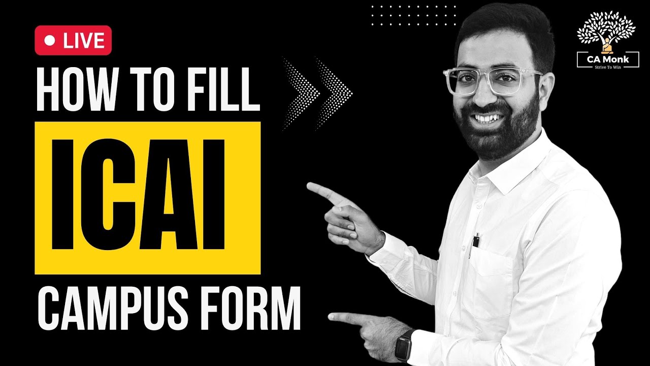 How to fill ICAI Campus form? | ICAI Campus form filling | CA Shivam Palan