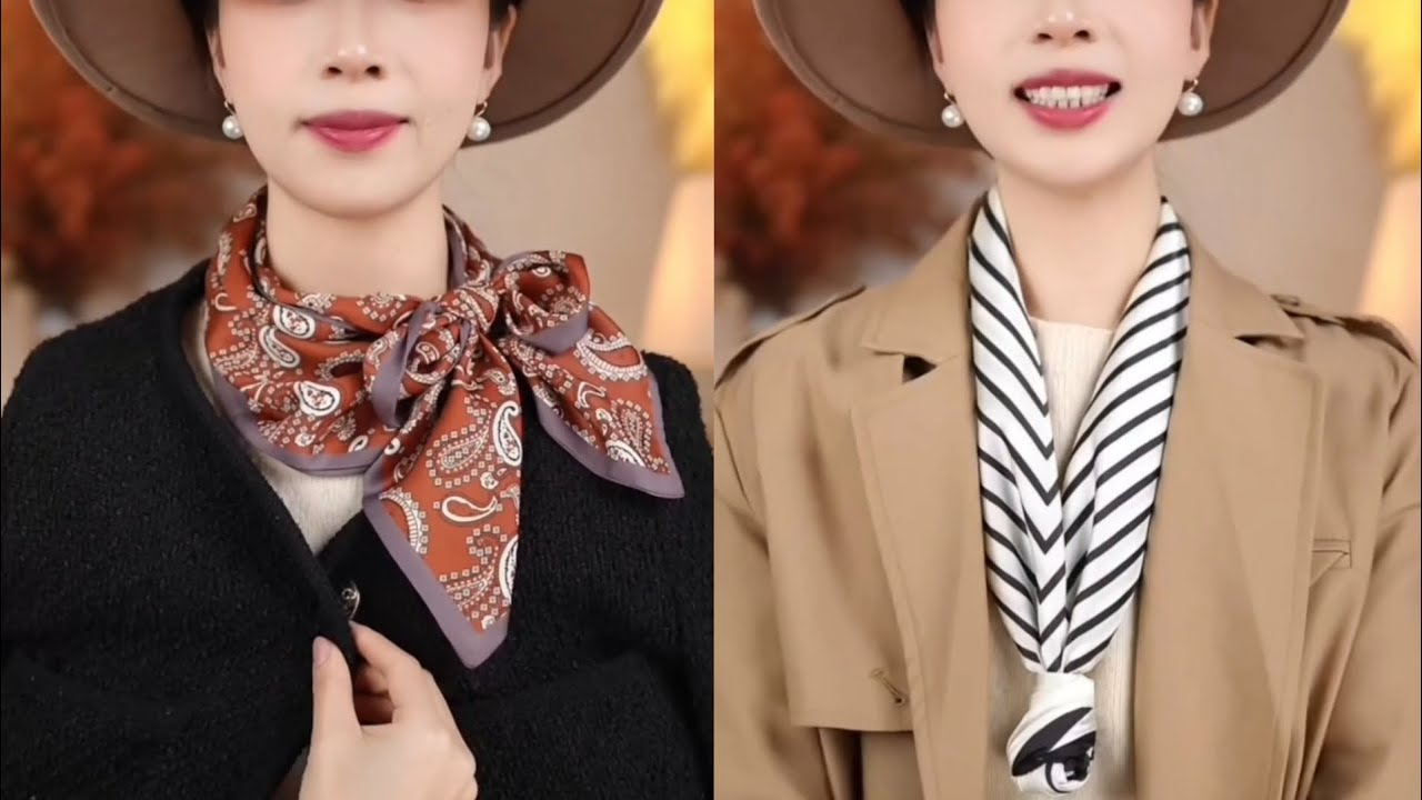 100 Stylish Ways to Tie a Silk Scarf #fashion #scarf #scarffashion
