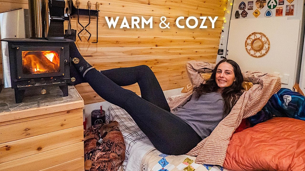 Solo Winter Van Camping in -5° F