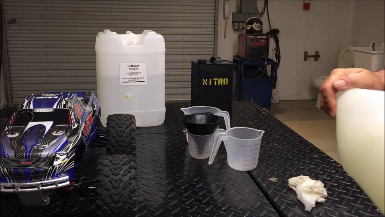 Making your own nitro fuel for RC motors.(video 2)