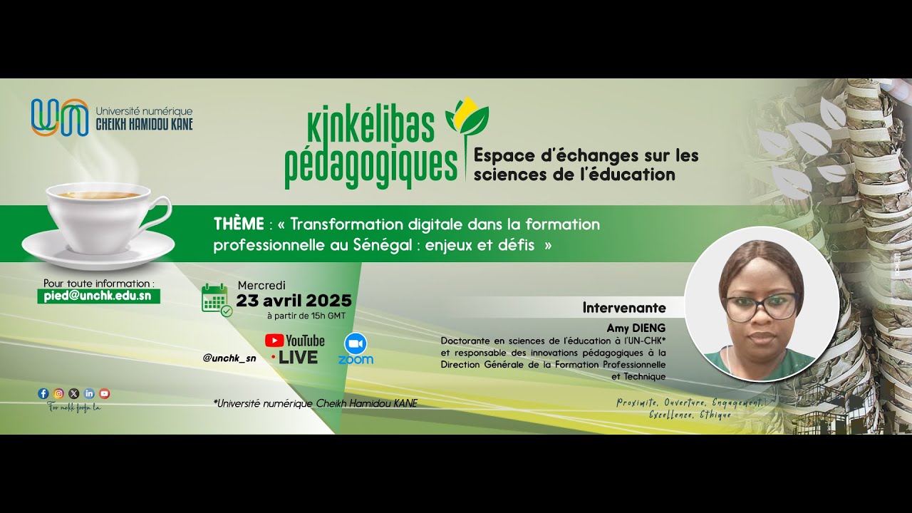 « Kinkélibas pédagogiques » : « Transformation digitale dans la formation professionnelle au 🇸🇳»