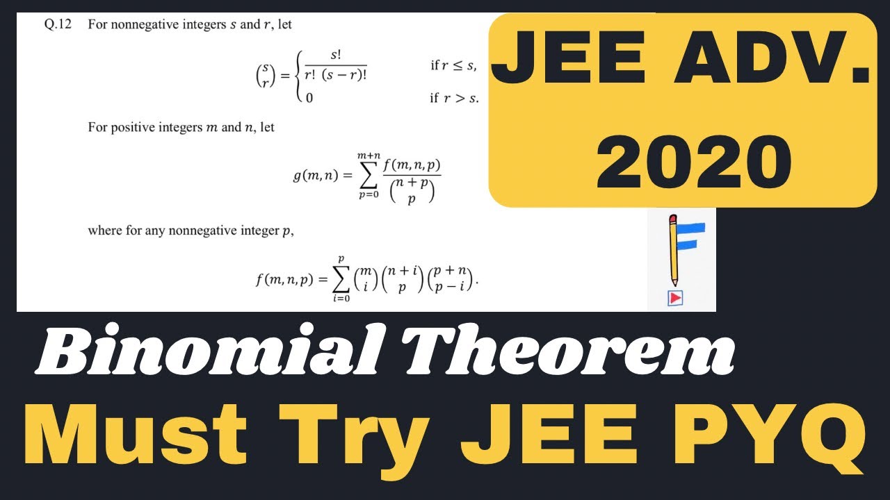 One Binomial Theorem Problem to Test Your Skills || JEE ADVANCED 2020 PYQ ​⁠@factorialacademy