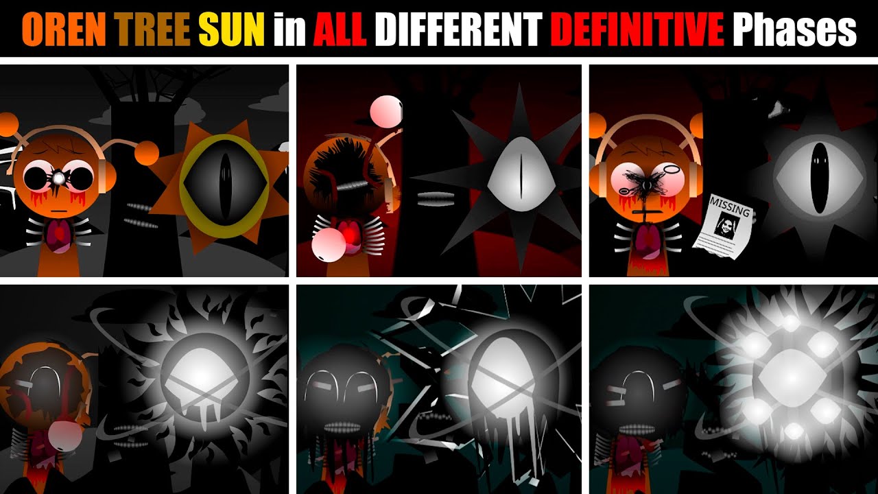 OREN TREE SUN in ALL Different DEFINITIVE Phases | Incredibox Sprunki!
