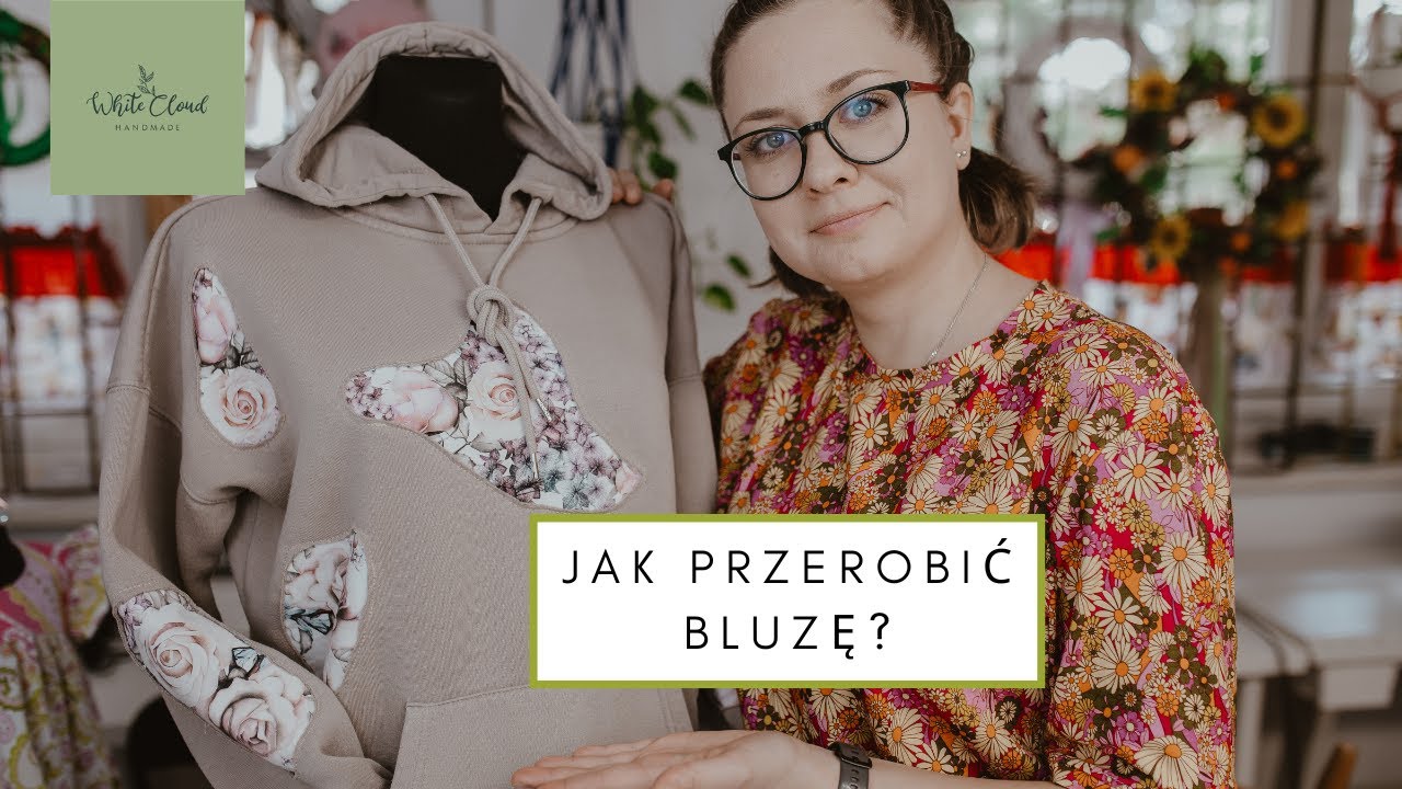Bluza upcycling || Jak przerobić bluzę damską? || DIY || Reworked clothing
