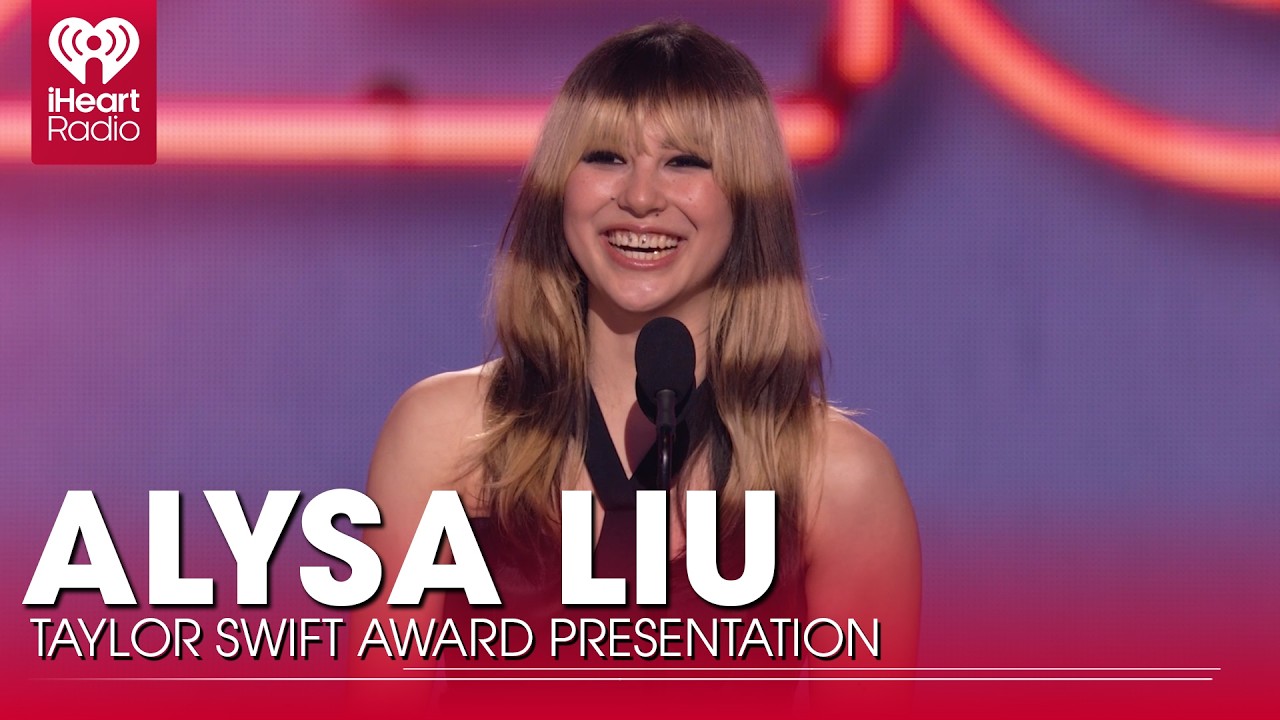 Alysa Liu Presents Taylor Swift The Artist Of The Year Award At The 2026 iHeartRadio Music Awards