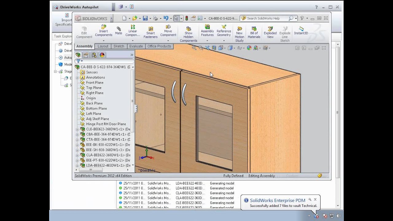 Integration between DriveWorks Pro, SOLIDWORKS & SOLIDWORKS EPDM