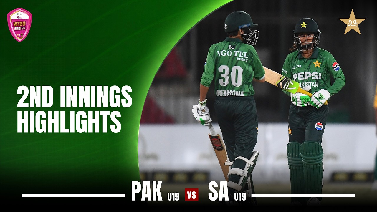 2nd Innings Highlights | Pakistan Women U19 vs South Africa Women U19 | 3rd T20 | MZG1U