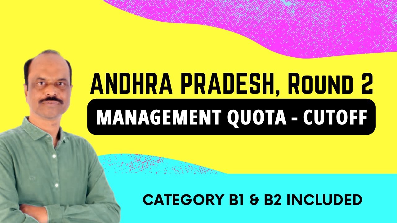 AP MBBS R2: Management Quota Cutoff DROPPED? (Category B1 & B2)