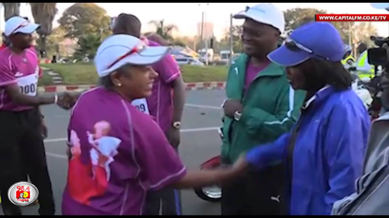 First Lady finishes Beyond Zero race into Uhuru’s arms