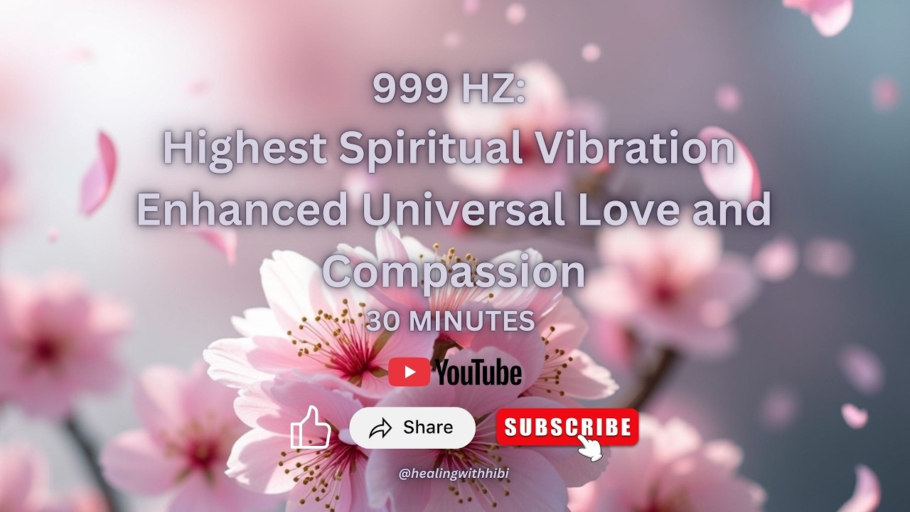 999 Hz: For Love and Compassion| Highest Spiritual Vibration | Transcendence Frequency Sound Bath