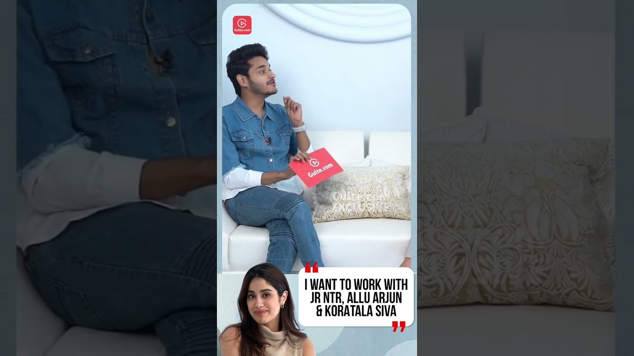 #JanhviKapoor About acting With #NTR | #NTR30 | Gulte.com