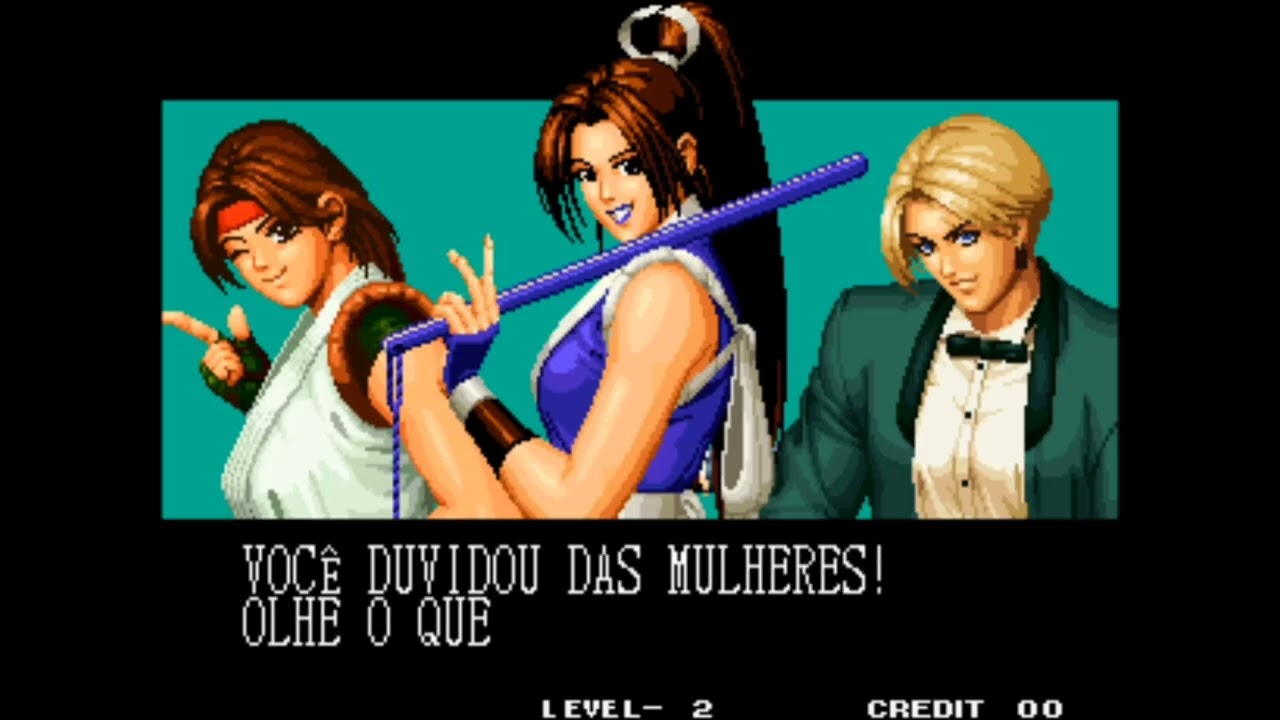 THE KING OF FIGHTERS 95 NEO GEO MVS ARCADE LEVEL 2 WOMEN FIGHTERS TEAM