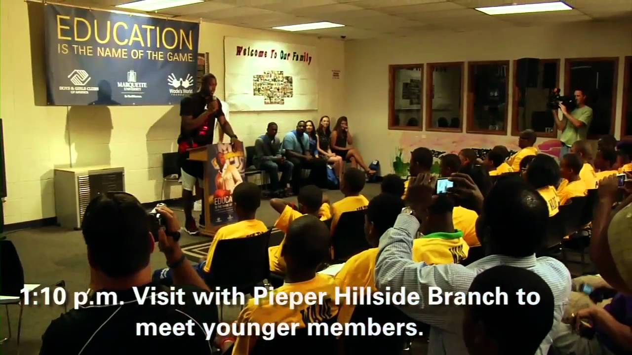 Dwyane Wade, Boys & Girls Clubs of America and Marquette University