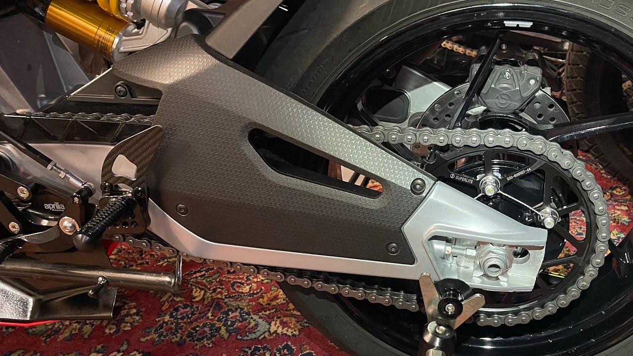 2026 Aprilia RS660 | Rear Captive Wheel Spacers & 44T Sprocket Safety Wired 