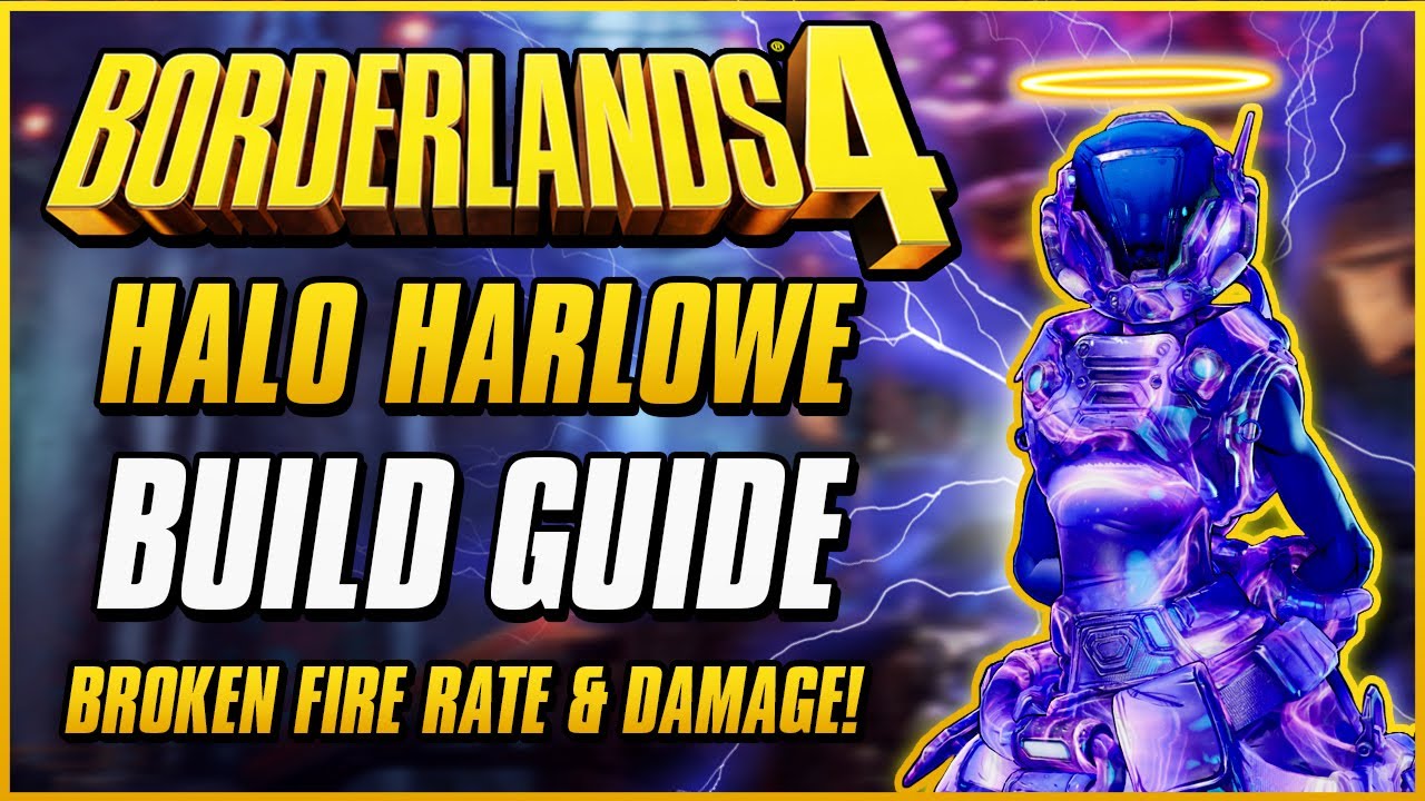 NEW BEST HALO HARLOWE BUILD! (500%+ Damage & 200% Fire Rate For Whole Team) | Borderlands 4