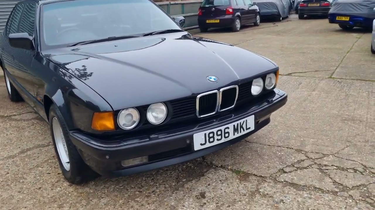 BMW E32 735i Auto - Only 30,000 miles - Detailed Walkaround - See oldcolonelcars.co.uk