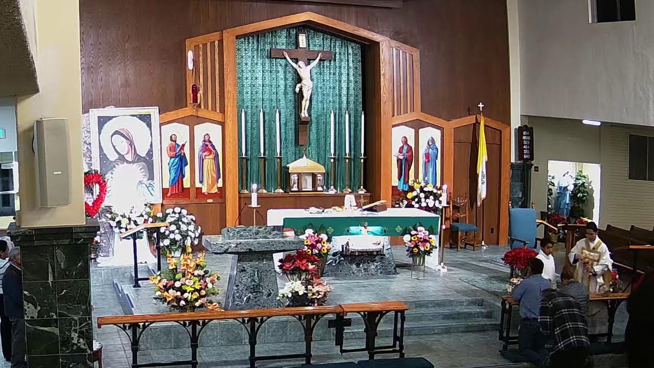 Monday 6:00 PM Spanish Mass-Lunes 6:00 PM Misa Espanol