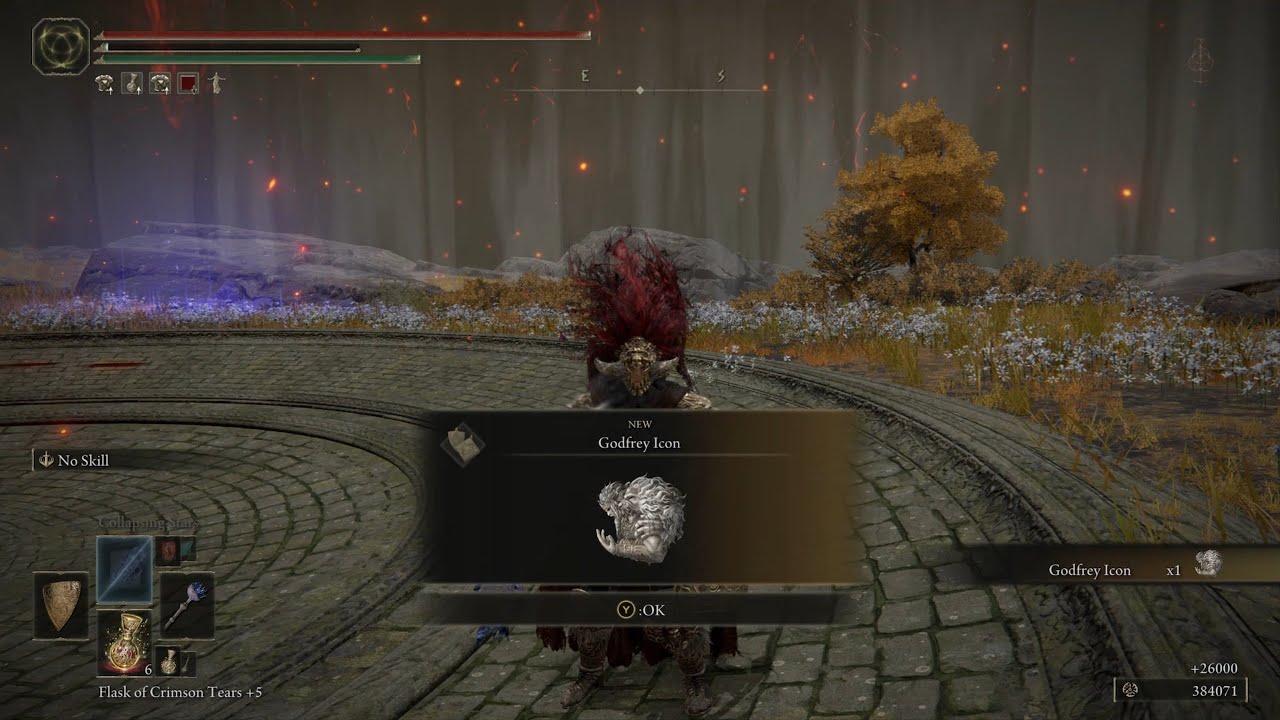 Elden Ring - Godefroy the Grafted Boss Fight, Godfrey Icon Location