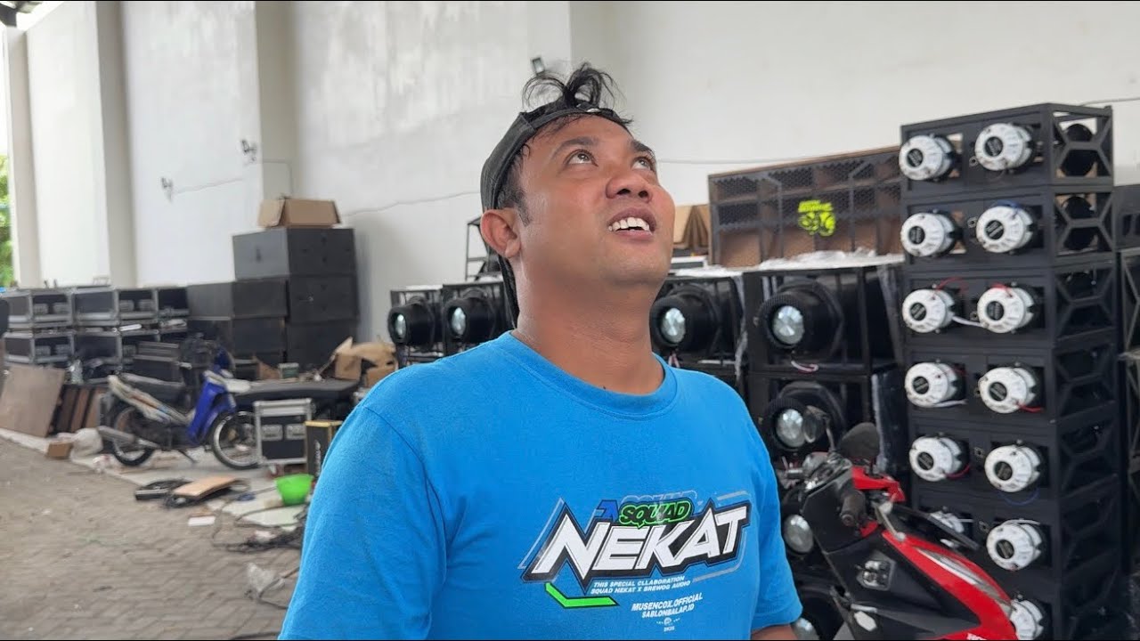 Job pertama brewog langsung bawa 64 subwoofer box dragmini 🔥 