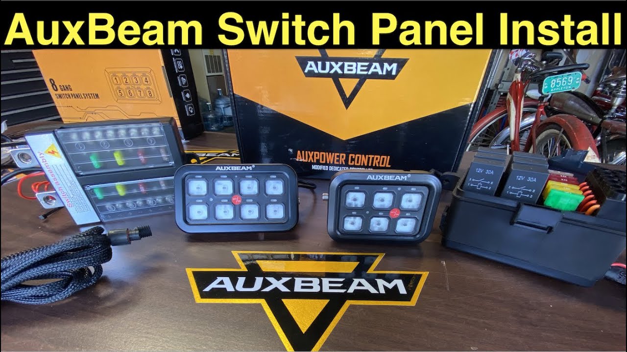 Как установить панель переключателей Auxbeam на 6 или 8 ячеек