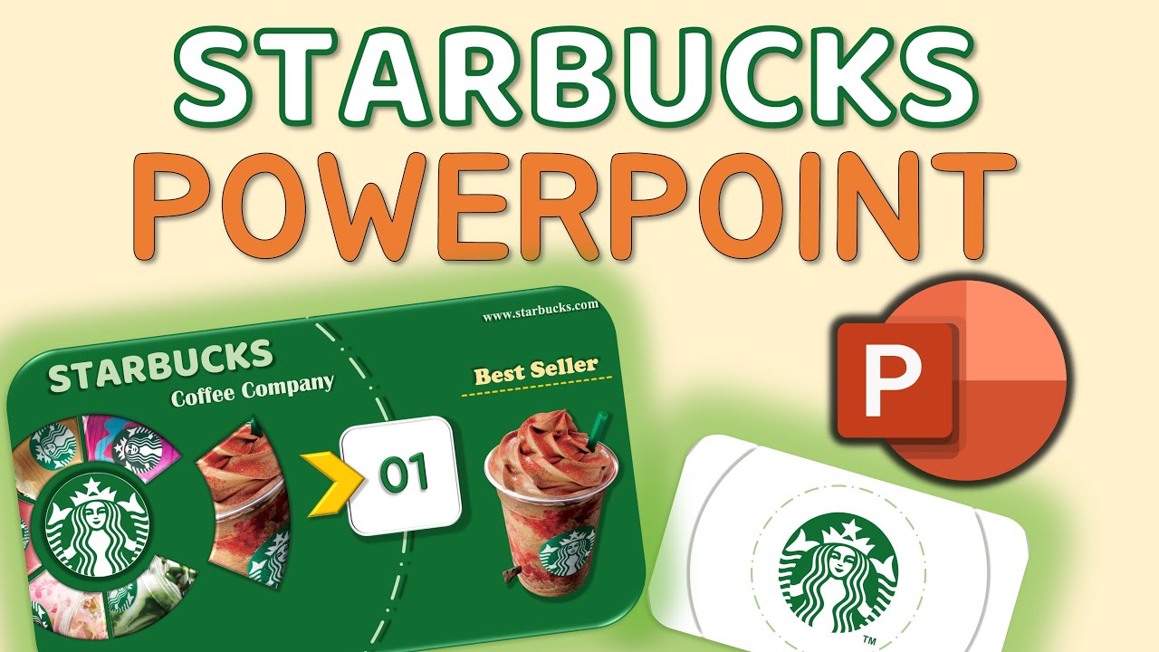 FREE ‼️ Starbucks Themed PowerPoint Template ☕ Рекламная анимация Starbucks 🔥
