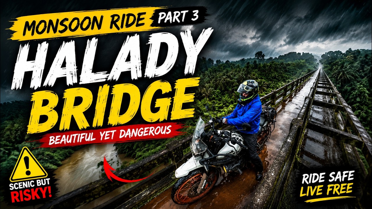 Ep.03 - Is This Even Real? Insane Bridge Bike Ride! | Halady scenery bridge Royal Enfield Himalayan