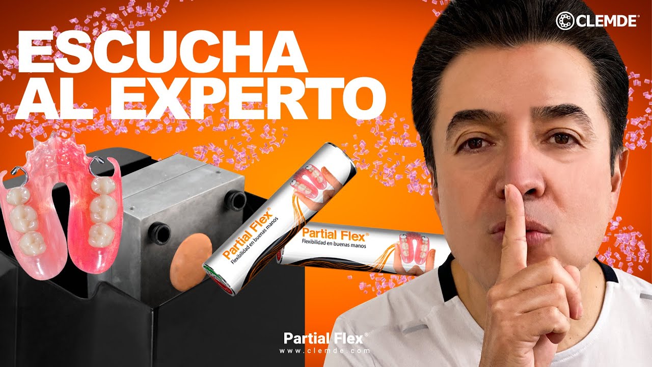 Инъекция двух гибких протезов разных оттенков Partial Flex®