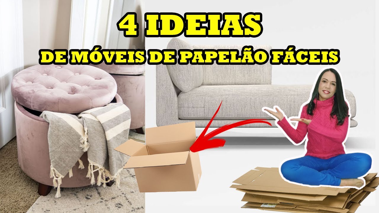 4 IDEIAS DE M&Oacute;VEIS DE PAPEL&Atilde;O F&Aacute;CEIS DE FAZER | @PollyPe&ccedil;anha