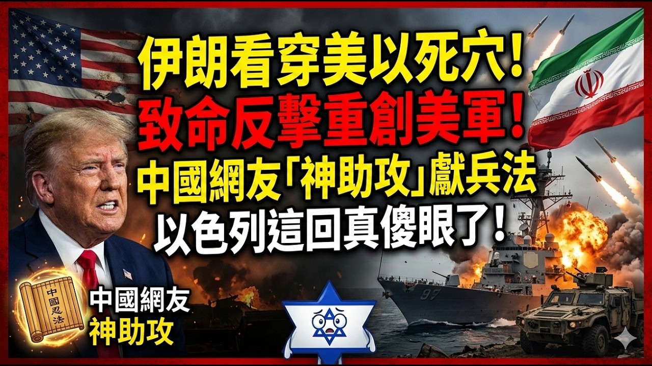 伊朗看穿美以死穴！致命反擊重創美軍！中國網友「神助攻」獻出毒辣兵法，以色列這回真傻眼了！#中東局勢 #伊朗反擊 #美軍基地遇襲#中国网友支招伊朗#以色列 #地緣政治#伊朗無人機