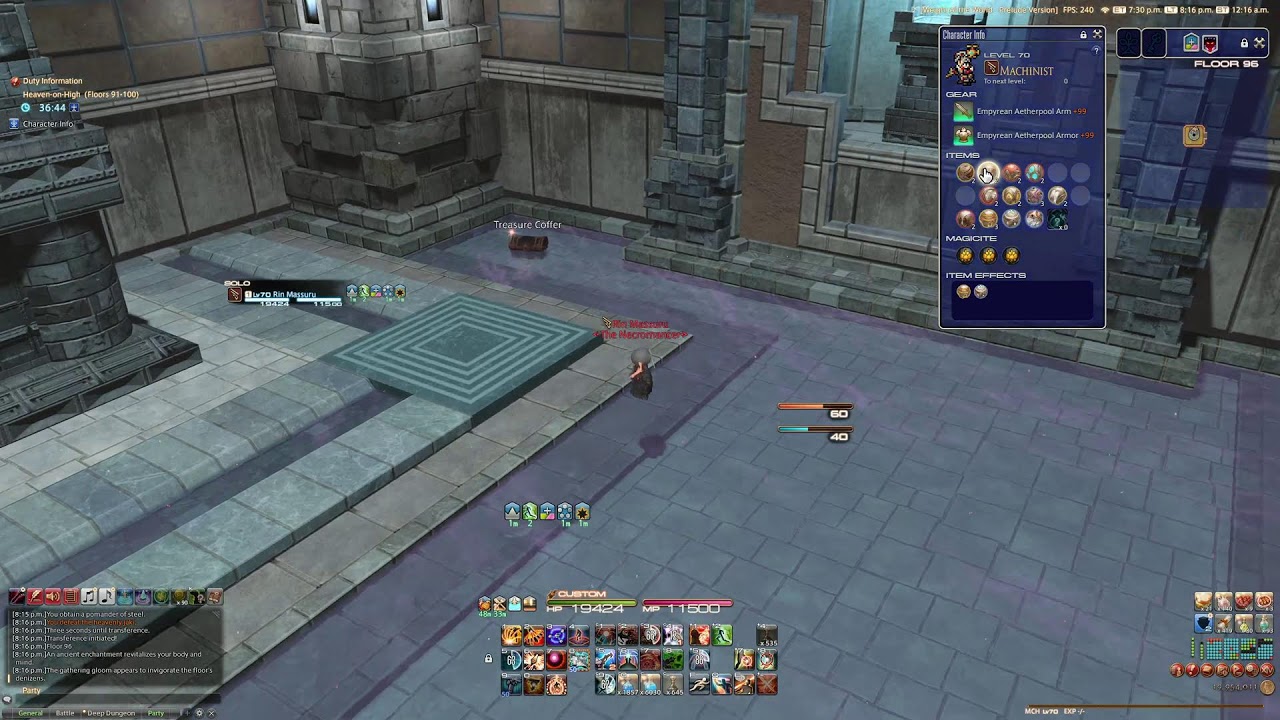Heaven on High Solo | Machinist (MCH) 91-100 - Patch 7.25