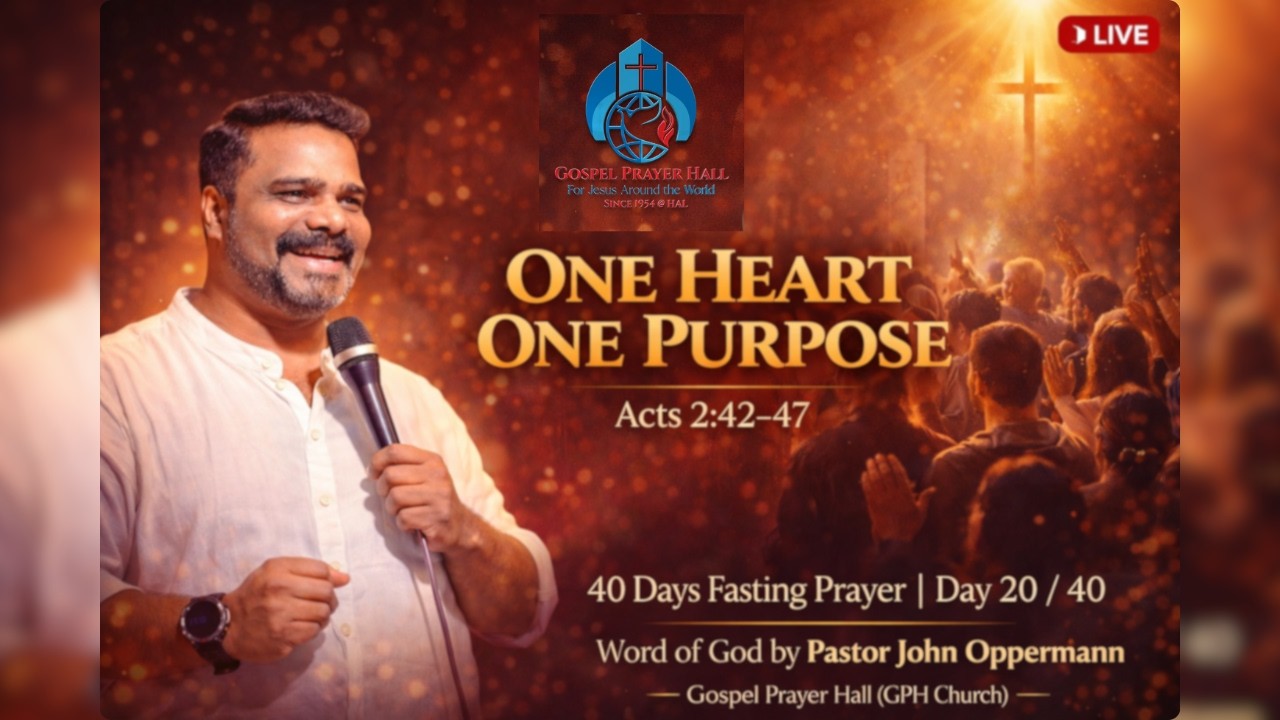 One Heart, One Purpose | Acts 2:42–47 | 20/40 Fasting Prayer | GPH Church LIVE