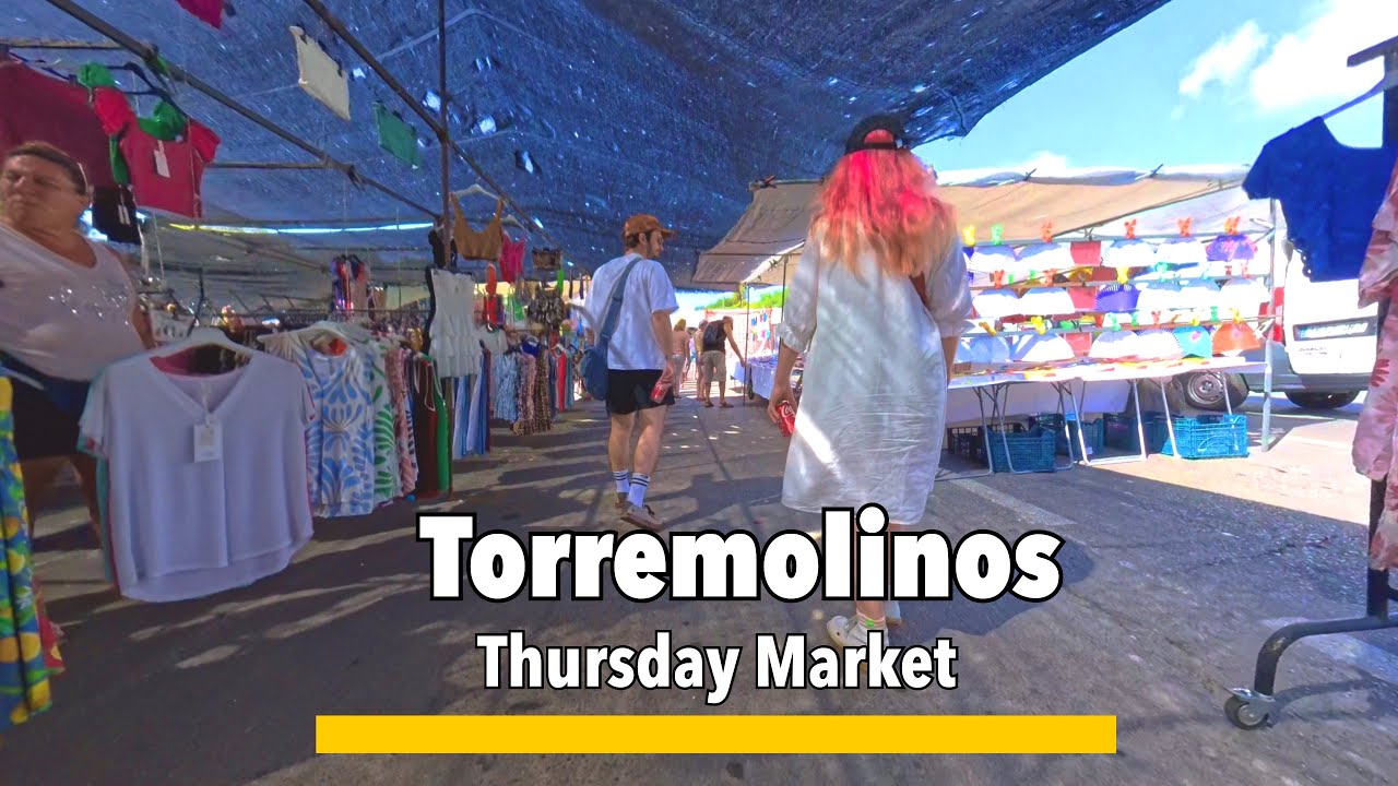 Torremolinos 🇪🇸 walking video through Torremolinos Market. its September 2024 a great day for a walk