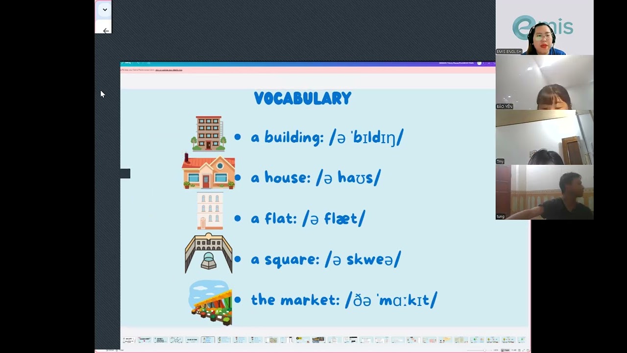 LESSON 7-  DAILY PLACES OR PLACES IN TOWN - RECORDING