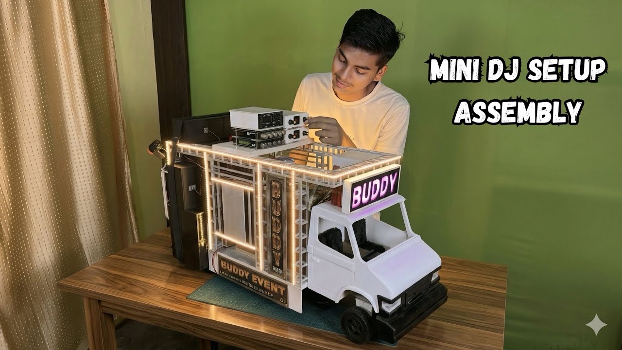 New Mini dj gadi Setup |  How to make mini dj setup with cardboard Making Dj setup at home | dj wala