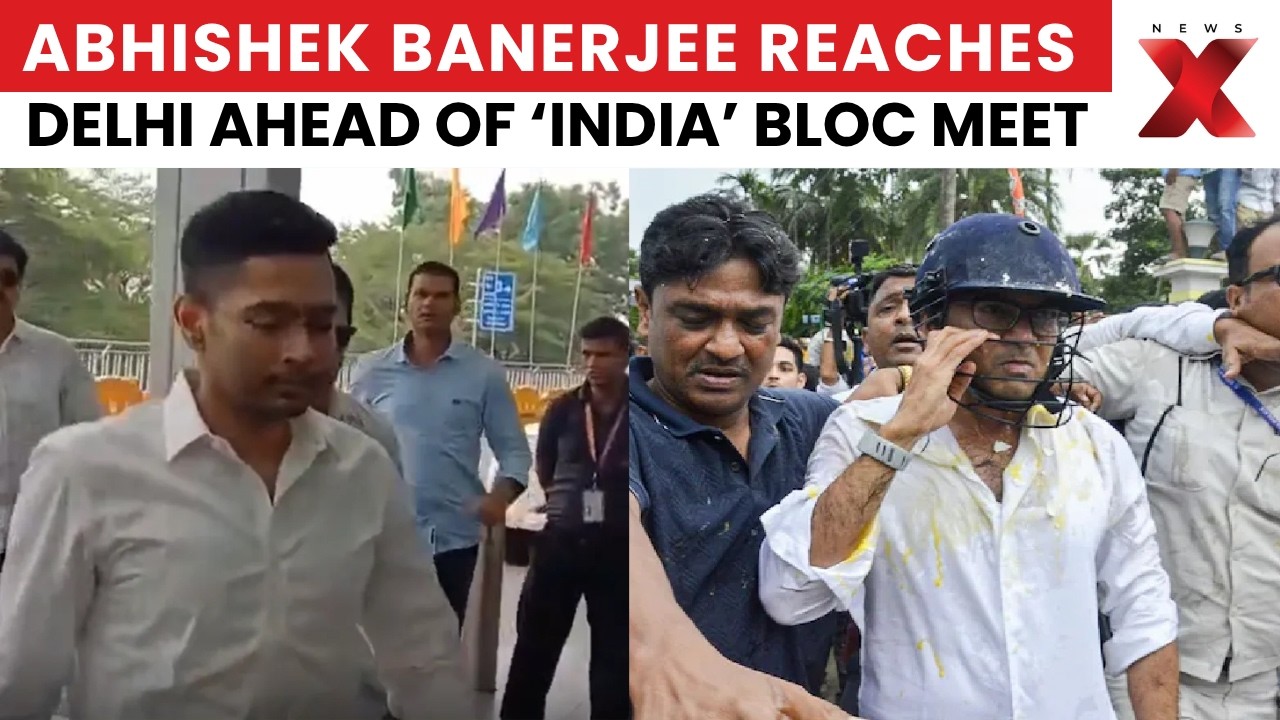 Abhishek Banerjee Reaches Delhi Ahead Of Crucial INDIA Bloc Strategy Meeting | NewsX