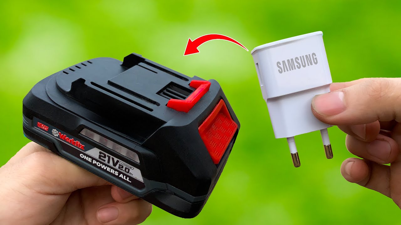 🔋 Больше никогда не покупайте аккумуляторы для дрелей! Используйте обычное зарядное устройство для