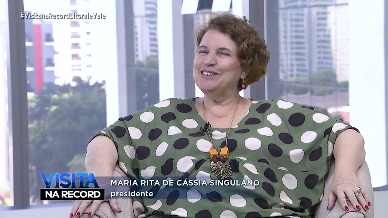 ACONVAP NA MÍDIA - Maria Rita Singulano, presidente da Aconvap, participa do Visita Record