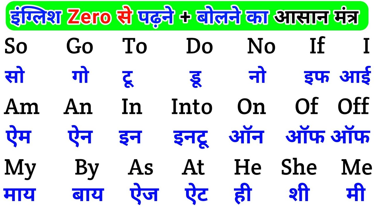 English padhna Saral Tarika |spoken English Learning Video | english bolna aur likhna seekhen