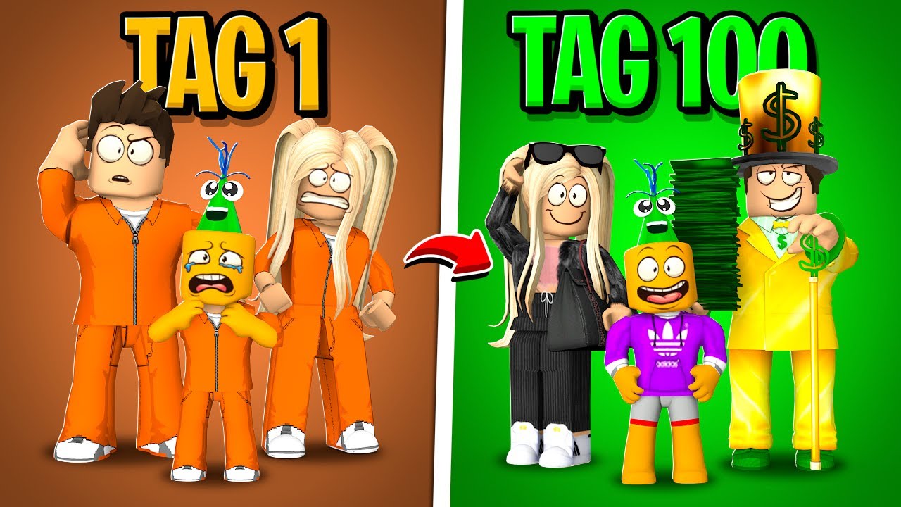 100 TAGE bei VERBRECHER FAMILIE LEBEN in BROOKHAVEN! (Roblox Brookhaven 🏡RP | Story Deutsch)