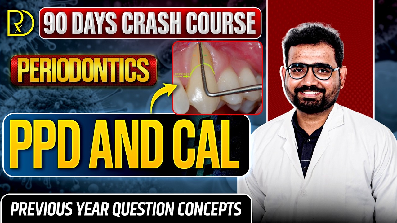 90 Days CRASH COURSE -PERIODONTICS -PPD AND CAL- Dr.Vikram C #neet# #inflammation #periodontitis