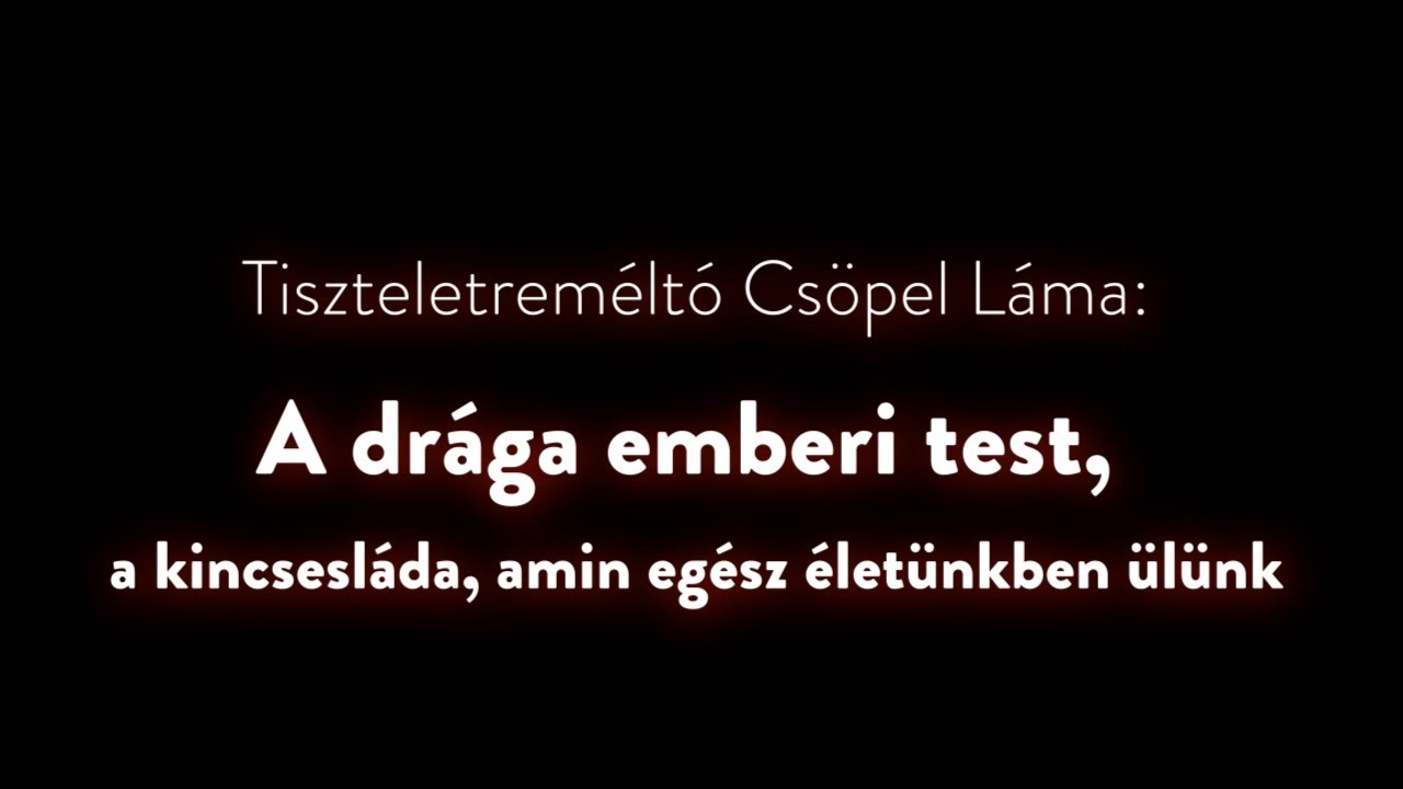 Alaptanítások - A drága emberi test, a kincsesláda, amin egész életünkben ülünk (tanítás)
