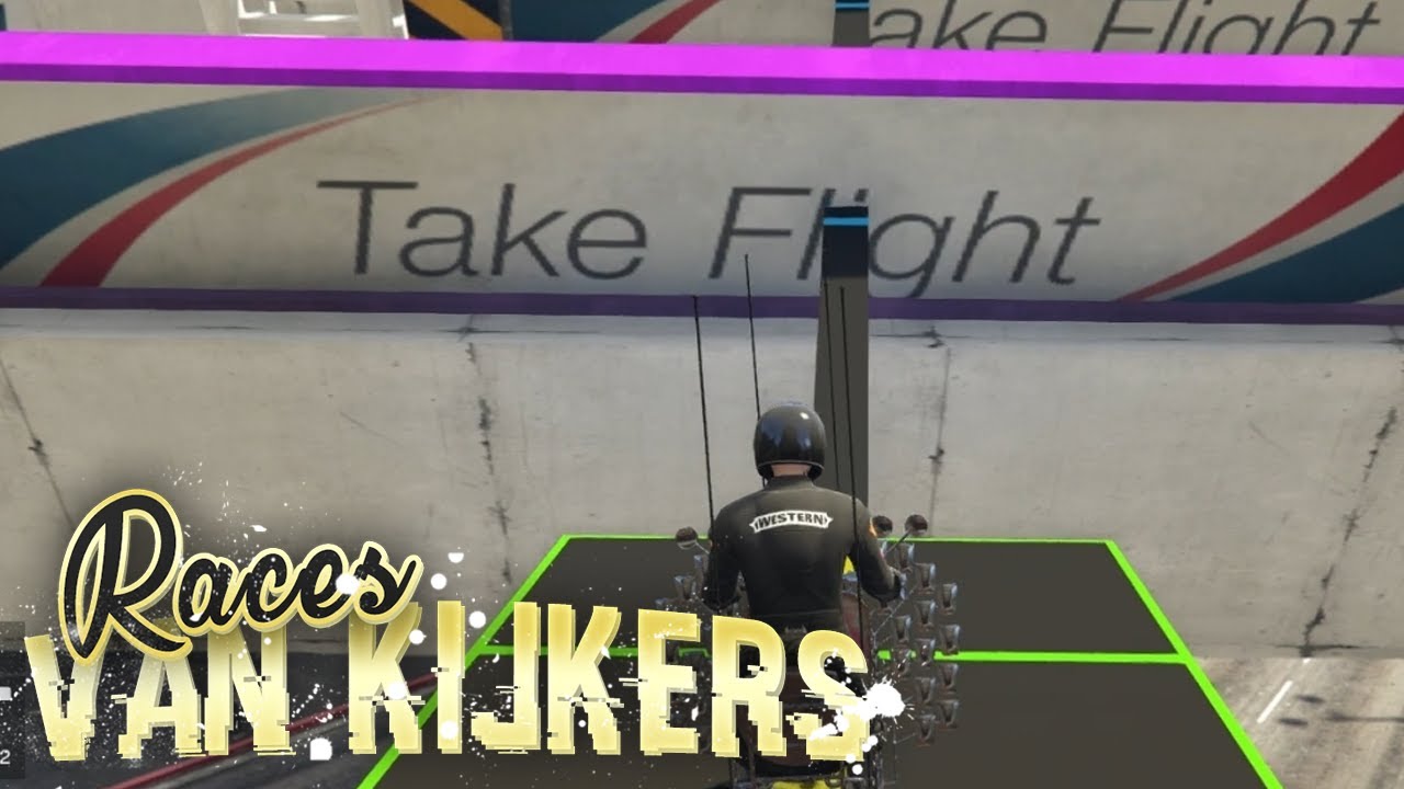 ZIEKE WALLRIDE FLIP! - Races van Kijkers #30 (GTA V Online Funny Races)