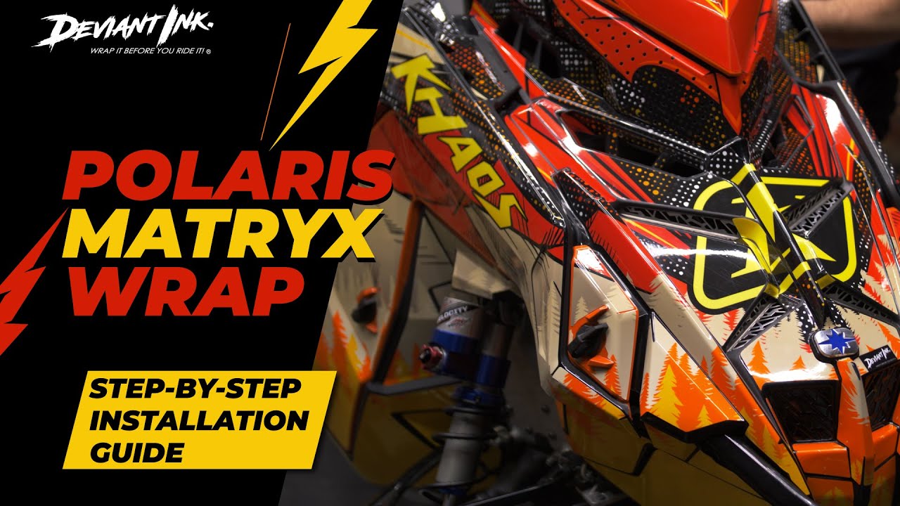 Polaris Matryx Pro & Khaos Full Snowmobile Wrap Installation Guide - Deviant Ink