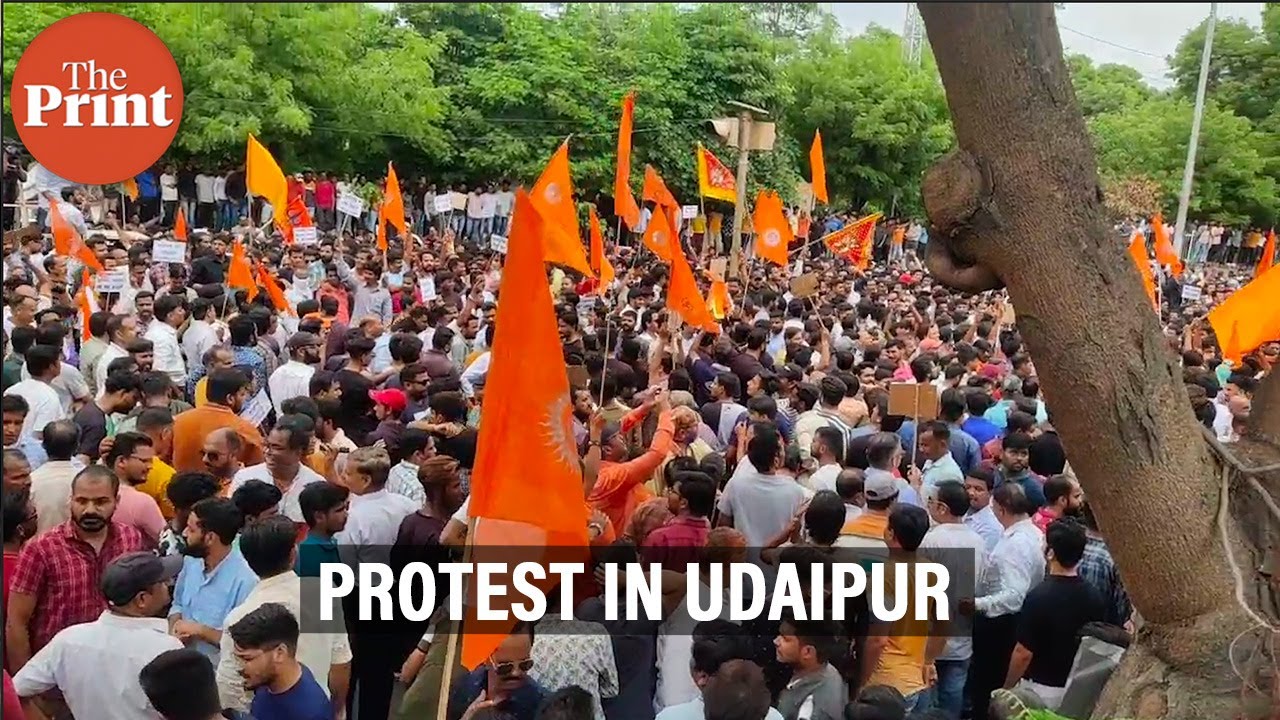 Udaipur killing: Over 1000 protesters march in the city demanding justice for Kanhaiya Lal