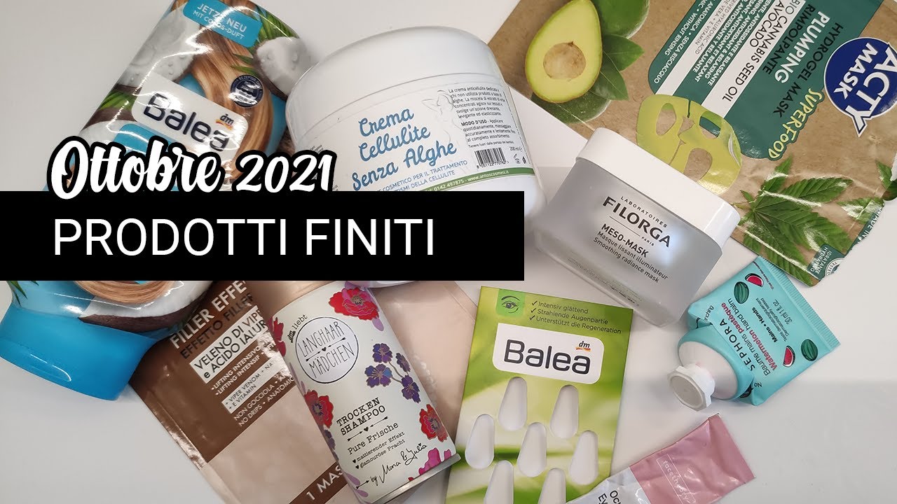 ❤️ PRODOTTI FINITI DI OTTOBRE 2021✨ 