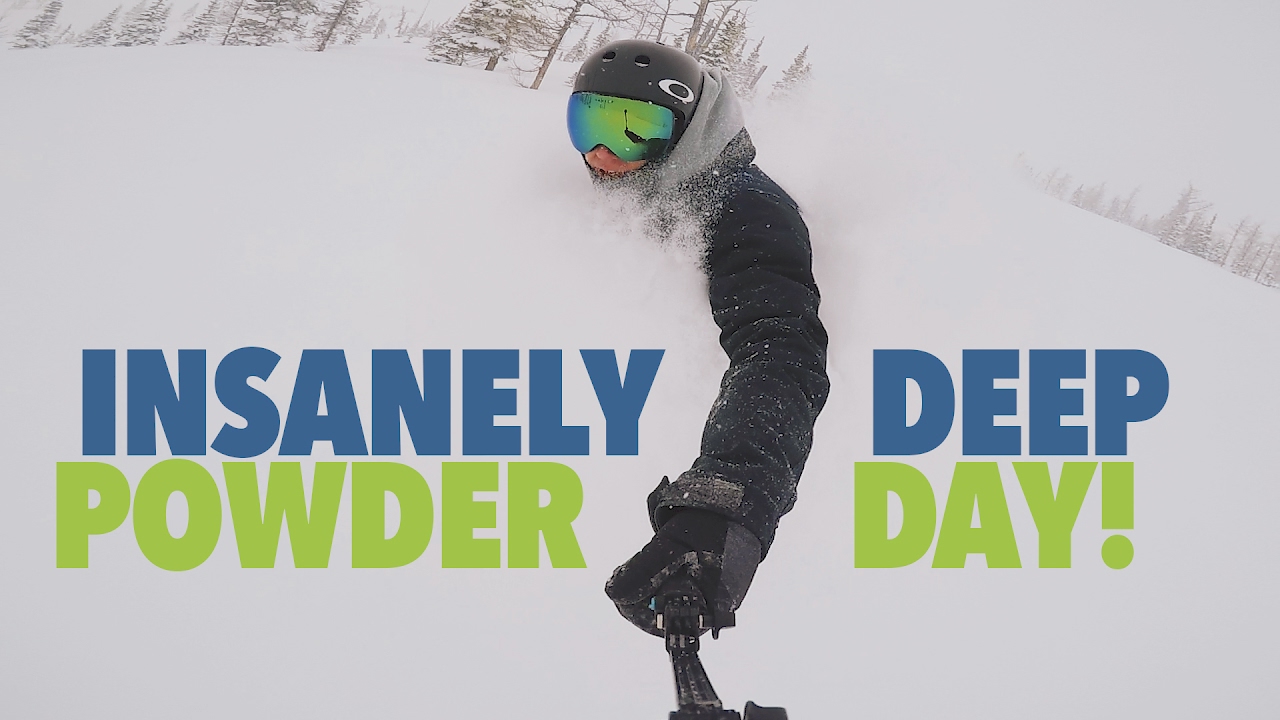 INSANELY DEEP POWDER DAY at Castle Mountain!