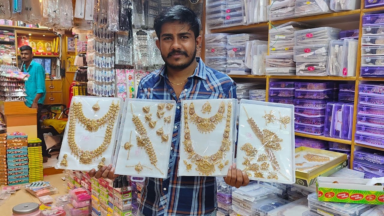 Chickpet Bangalore Wholesale Fancy Jewellery 30Rs/Courier Available/Bridal&Temple Jewellery/Shopping