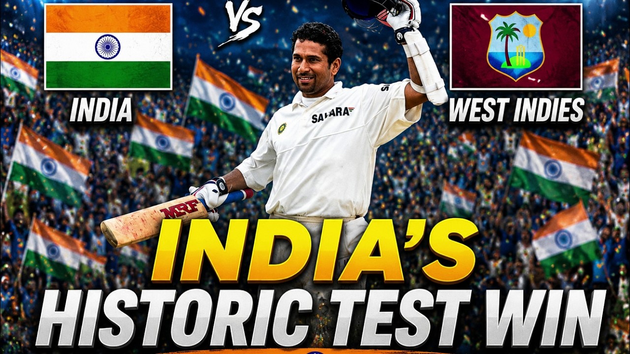 India&rsquo;s Historic Test Win in West Indies 2002 | Tendulkar Century & Nehra&rsquo;s Heroics