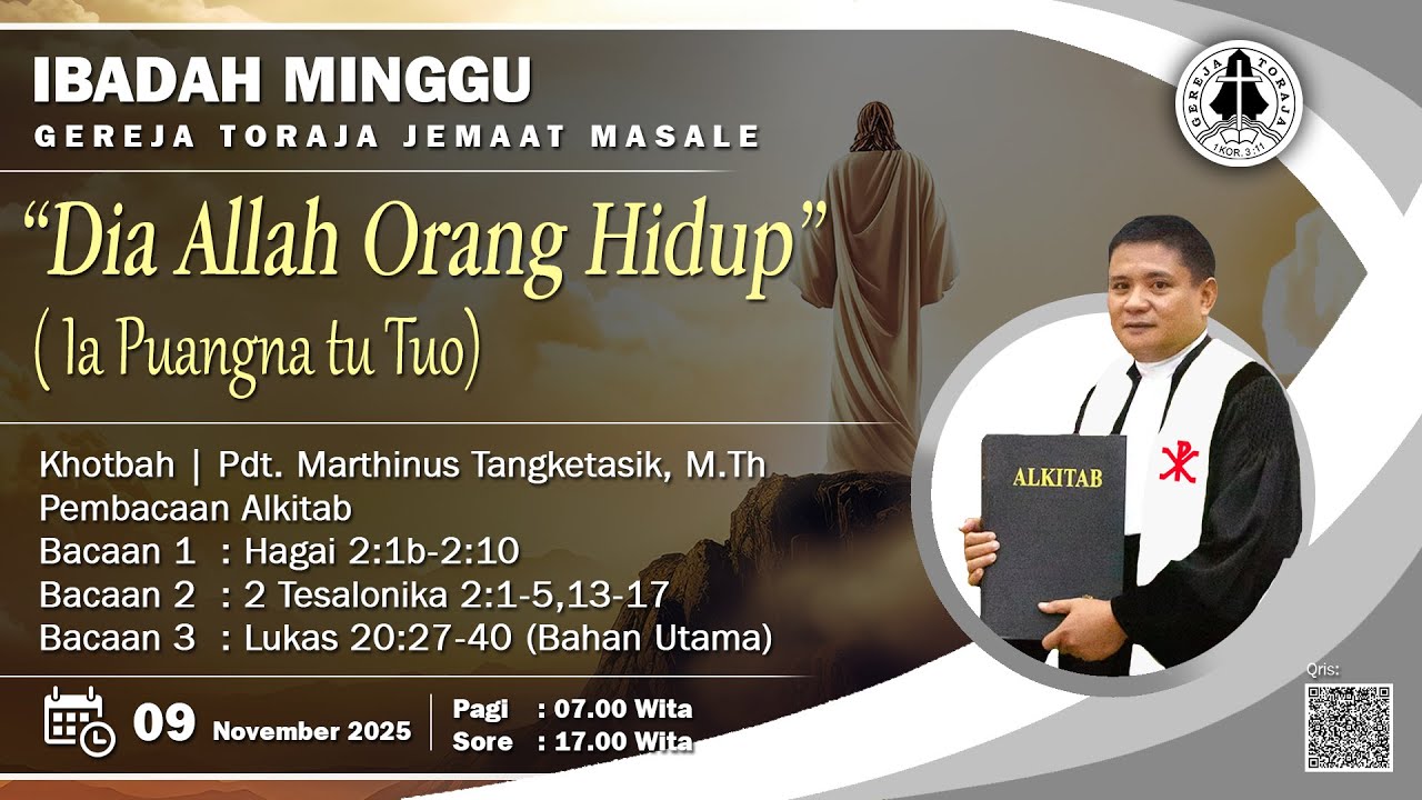 🔴 Ibadah Minggu | Gereja Toraja Jemaat masale | Minggu, 09 November 2025 | 07.00 WITA